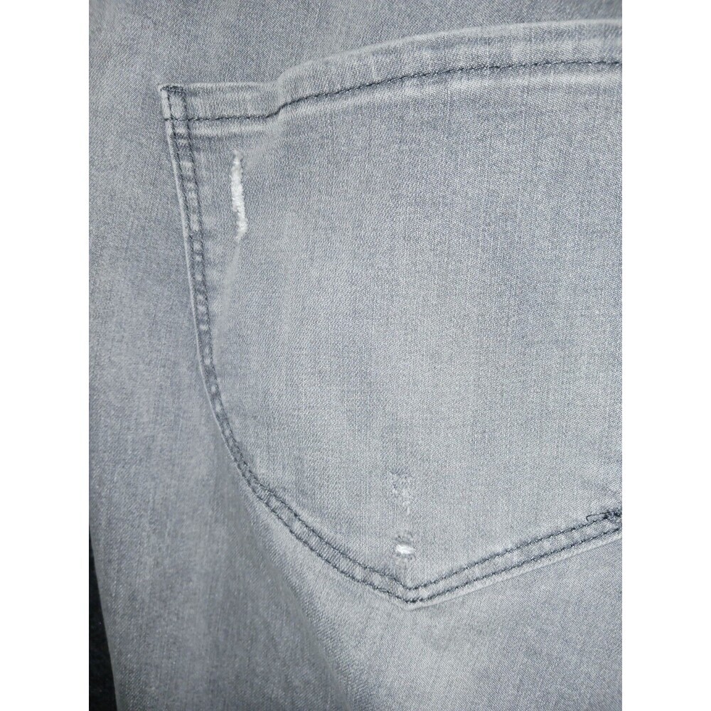 Democracy Ab Technology Jeans Womens 24W Grey Distressed Slimming High Rise - Picture 4 of 11